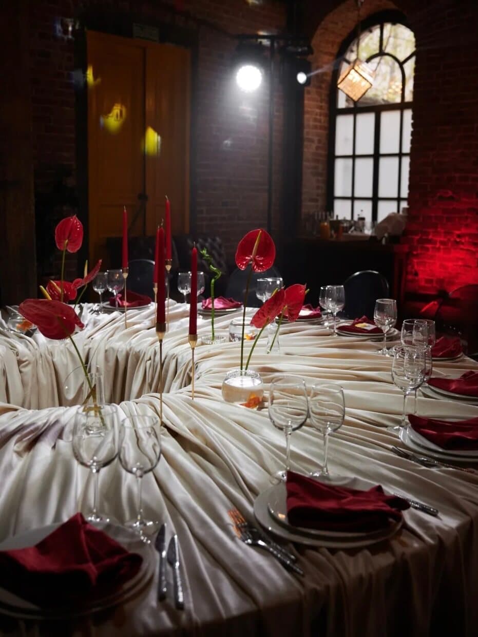 The room, dressed in light